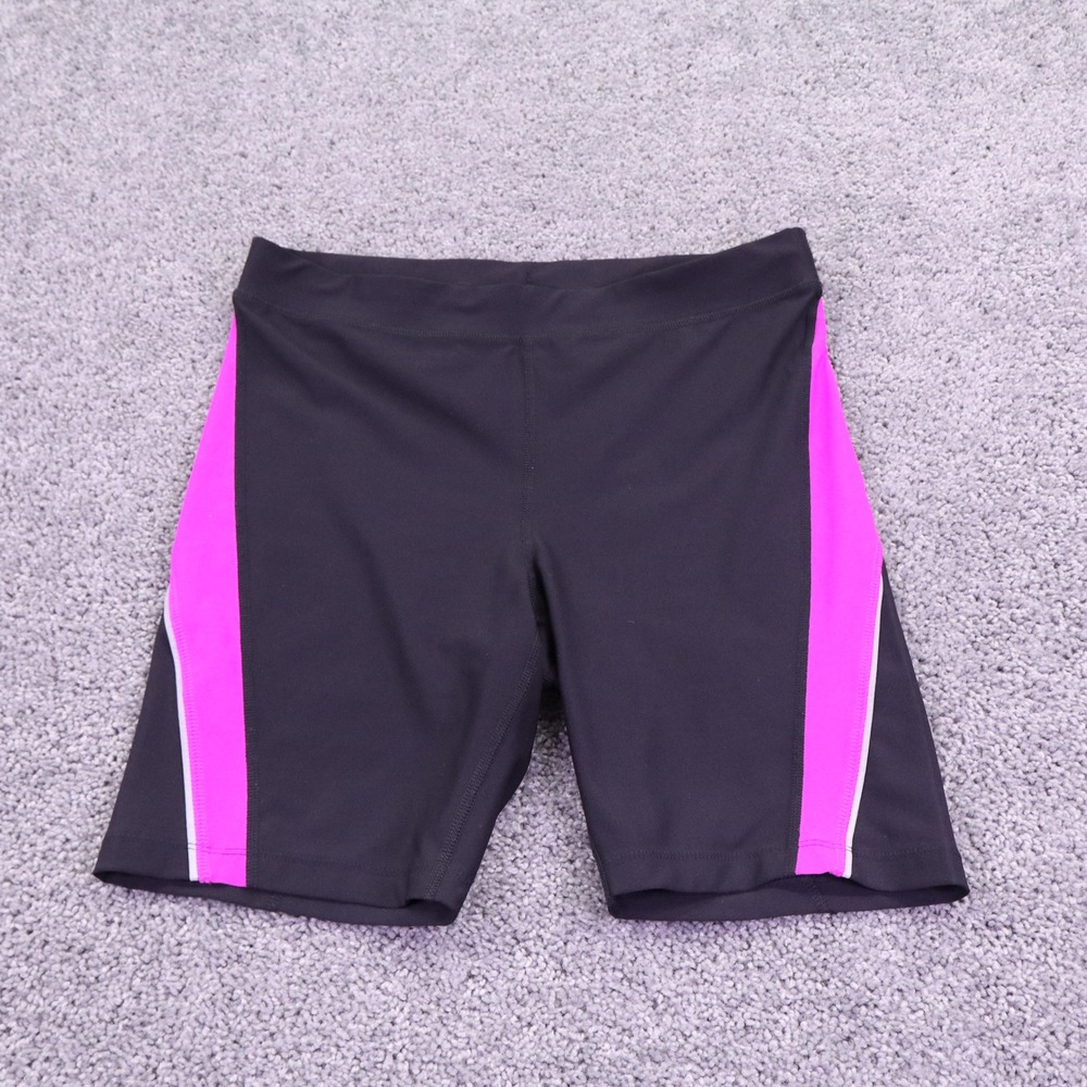 Xersion Shorts Womens Large Black Pink Fitted Athletic Running